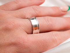 8 mm pet-hair keepsake ring width