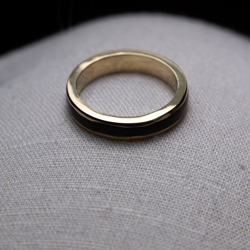 9ct Solid Gold Pet Hair/Fur Memorial Ring - Fur & Forever