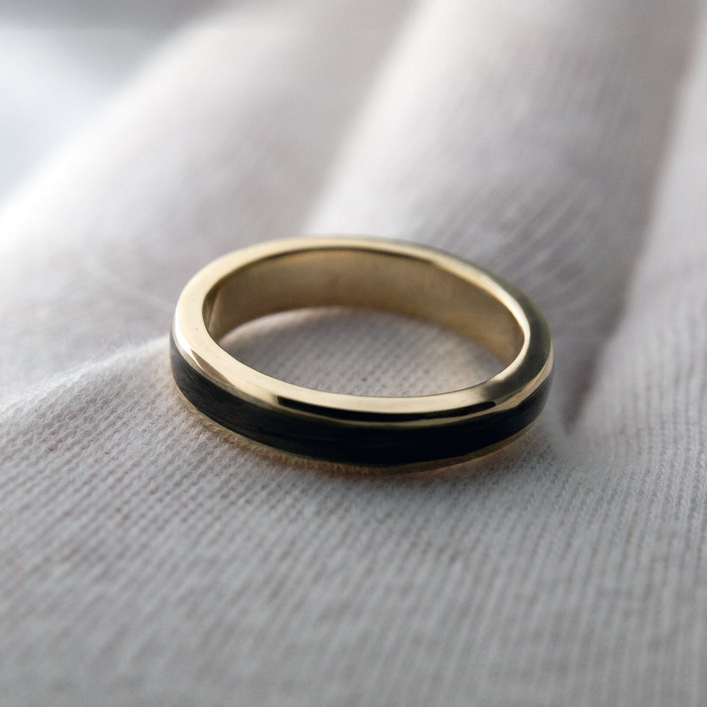 9ct Solid Gold Pet Hair/Fur Memorial Ring - Fur & Forever