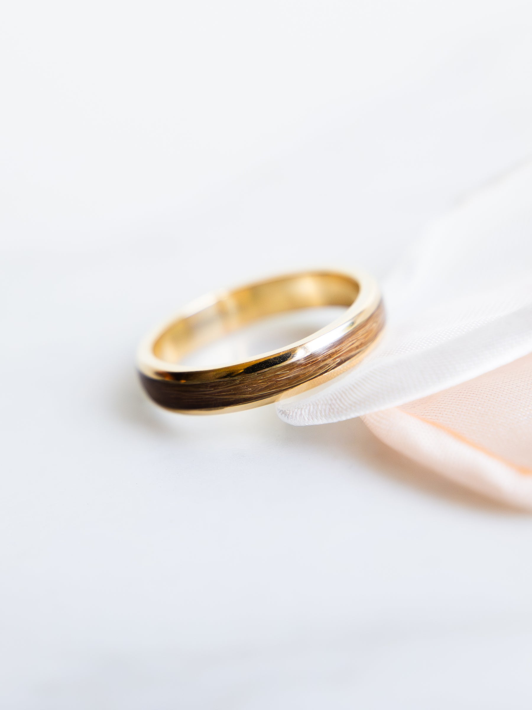 Pet Hair Keepsake Ring, 9ct Gold (Made using your pet’s hair)