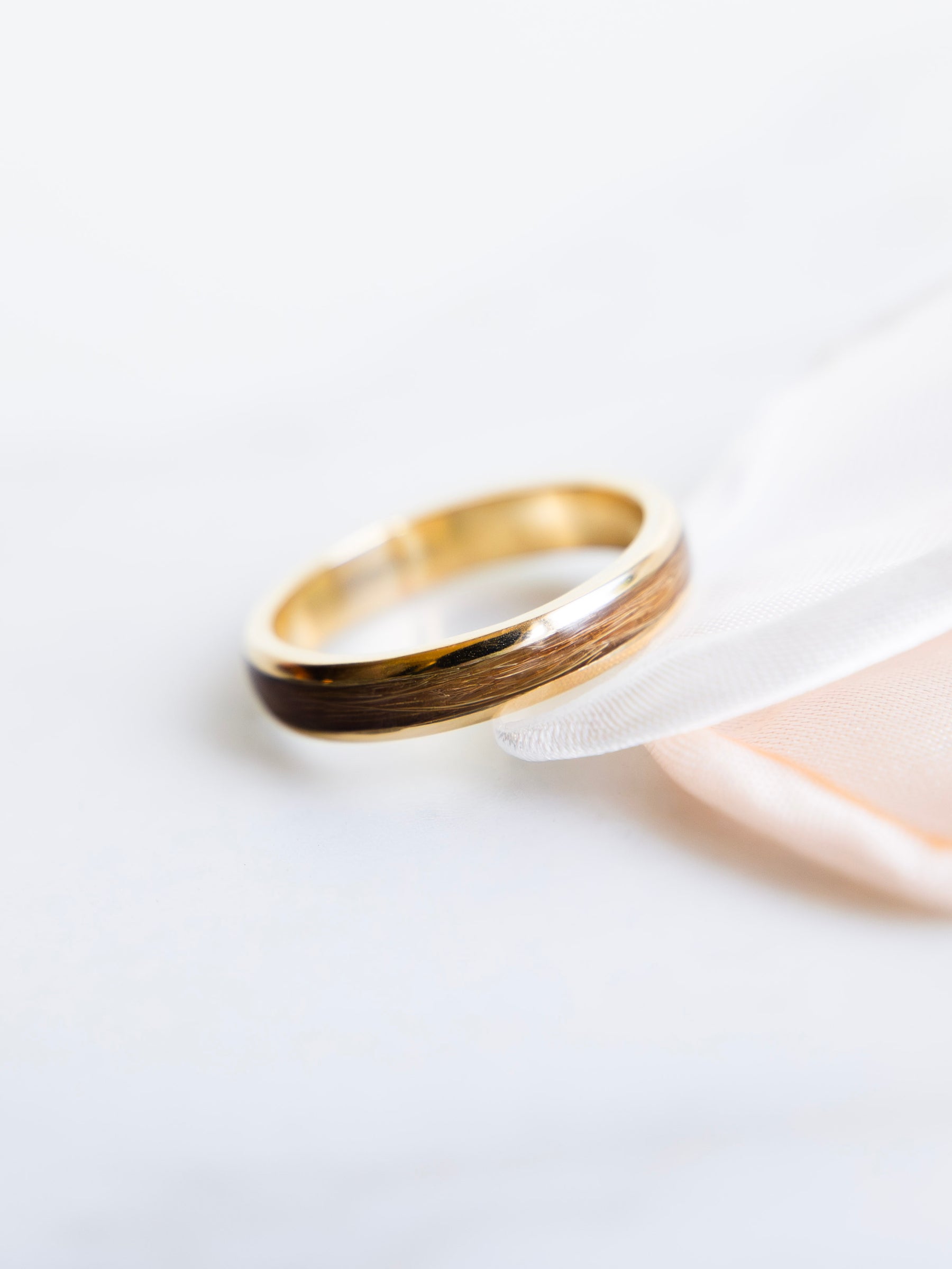 Pet Hair Keepsake Ring, 9ct Gold (Made using your pet’s hair)