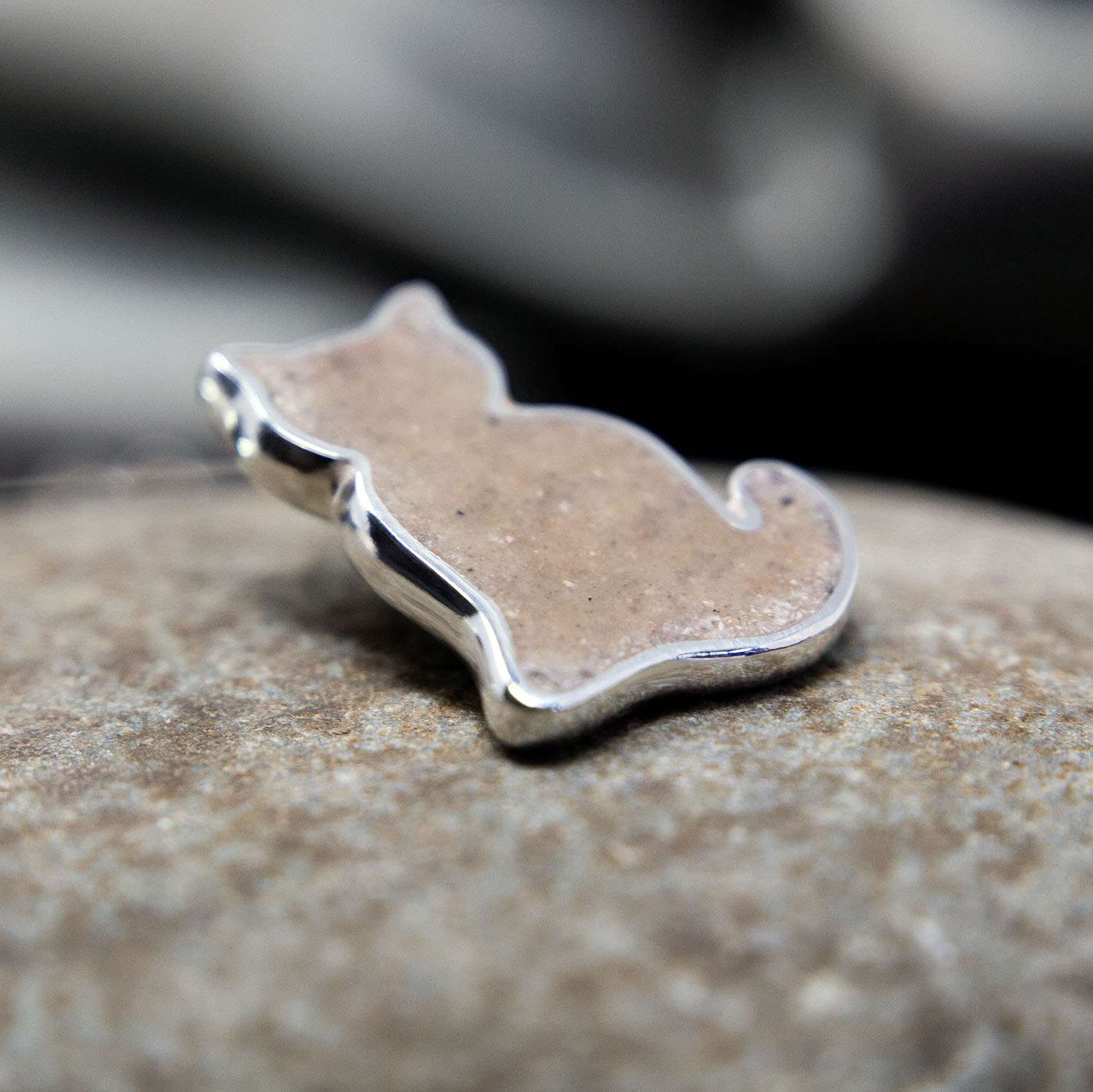 Ashes Cat Necklace, Sterling Silver main product photo