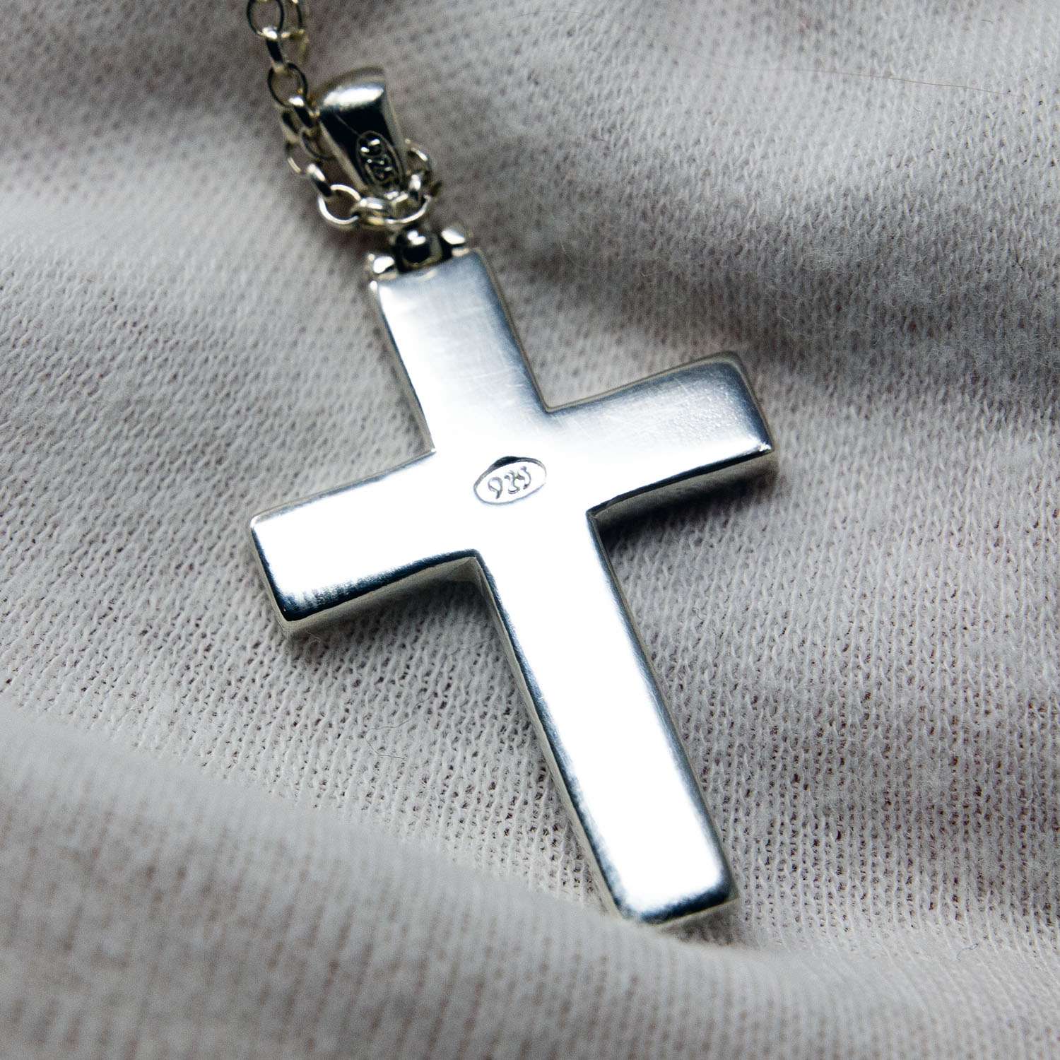 Ashes Cross Necklace, Sterling Silver product photo 7