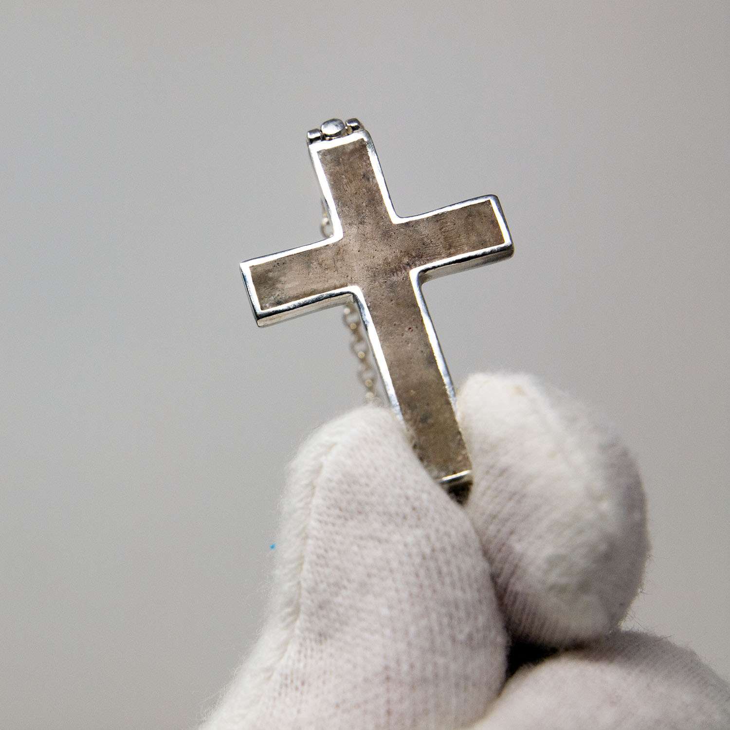 Ashes Cross Necklace, Sterling Silver main product photo