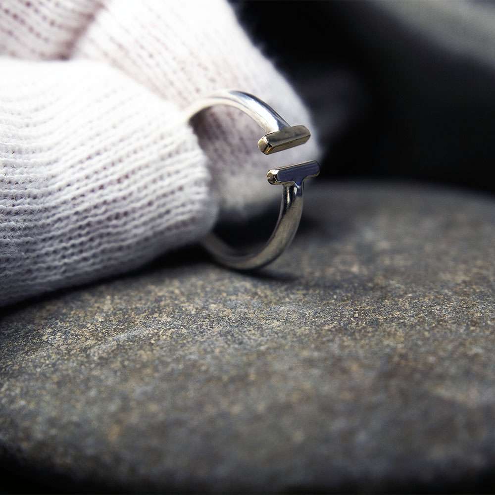 Mixed Metal Semi Ring - Fur & Forever
