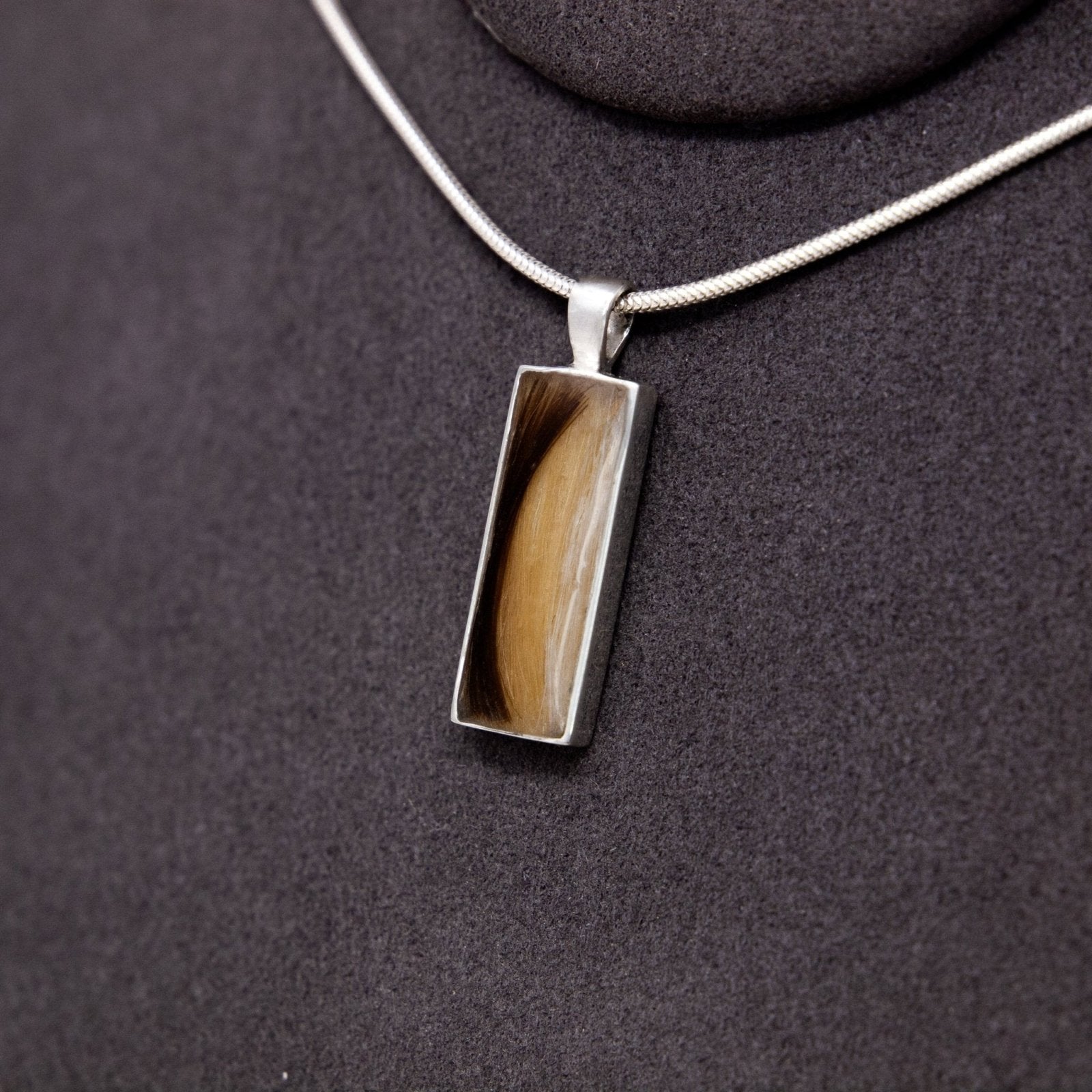 Pet Hair Pendant Necklace, Sterling Silver product photo 8