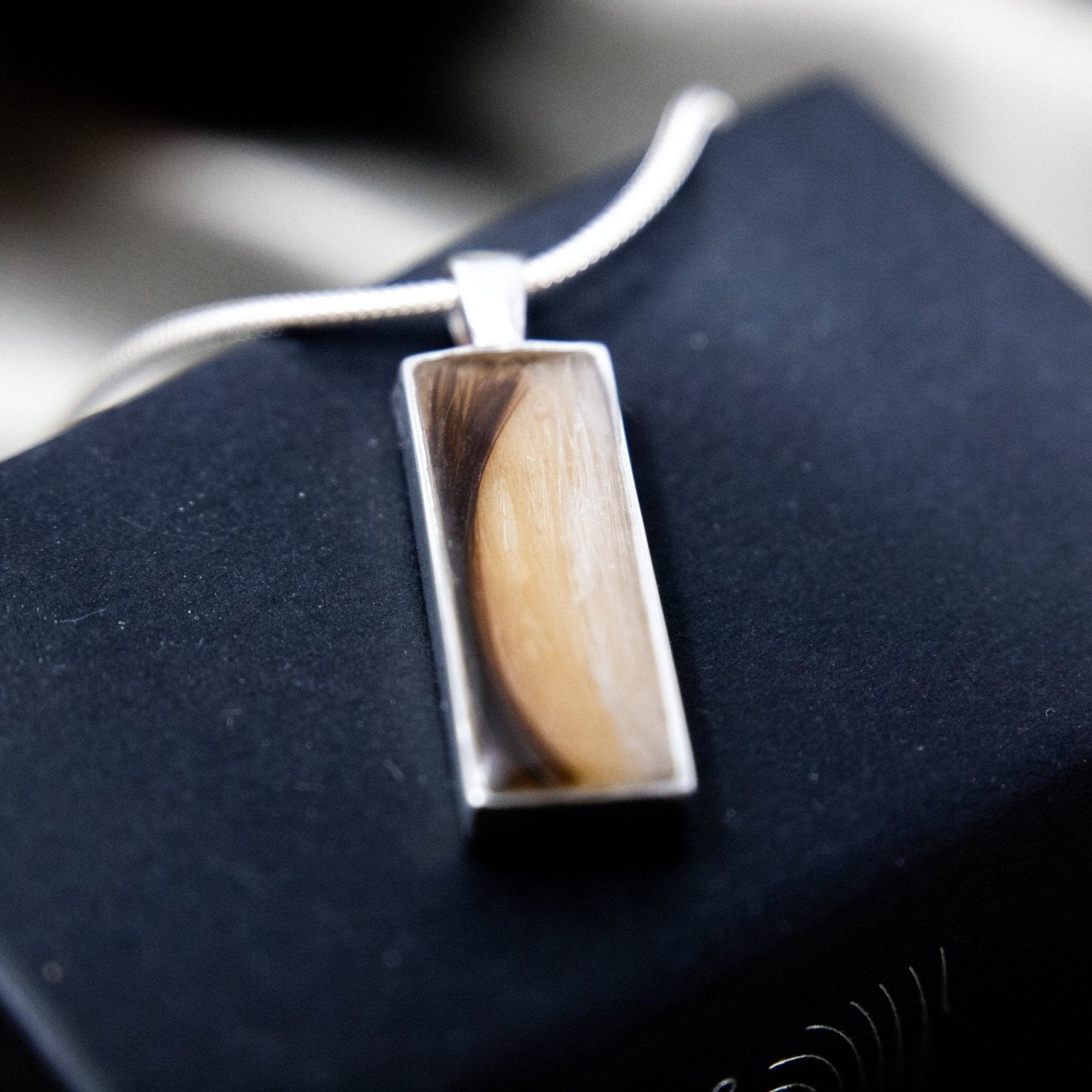 Pet Hair Pendant Necklace, Sterling Silver product photo 6