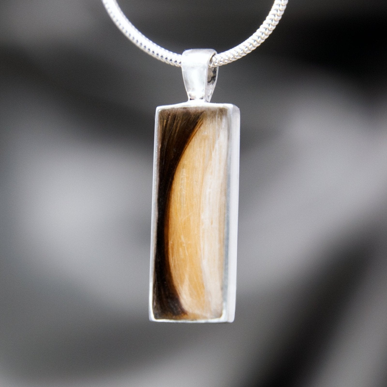Pet Hair Pendant Necklace, Sterling Silver product photo 5