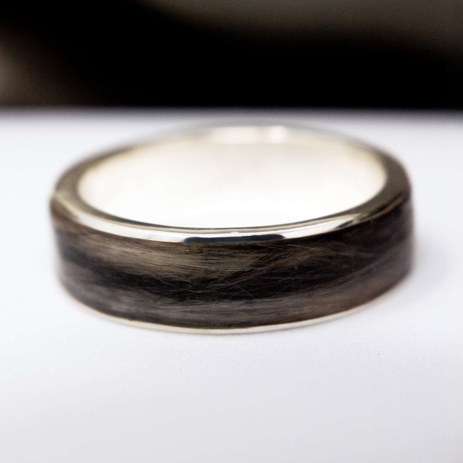Pet Hair Keepsake Ring, Sterling Silver product photo 7