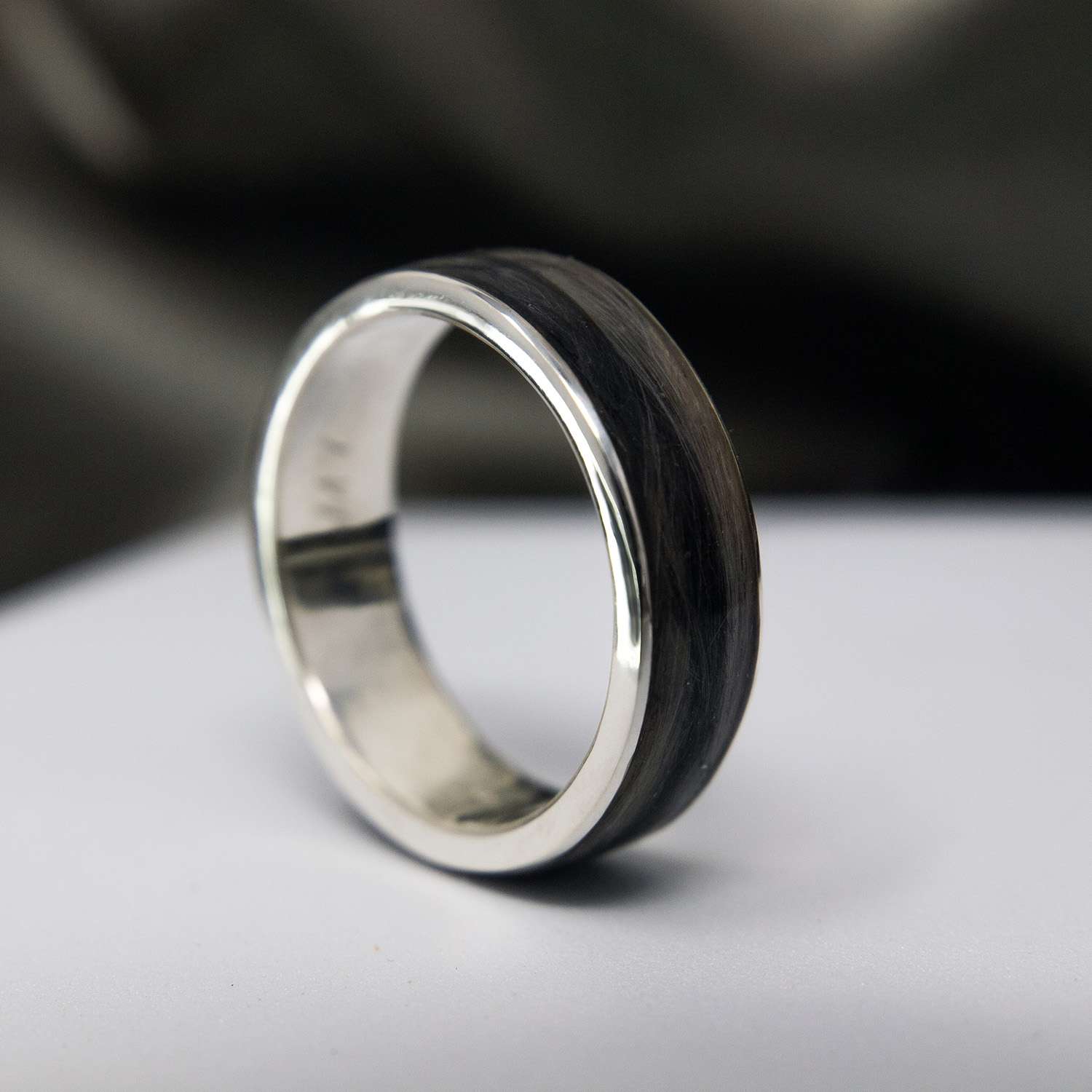 Pet Hair Keepsake Ring, Sterling Silver product photo 5