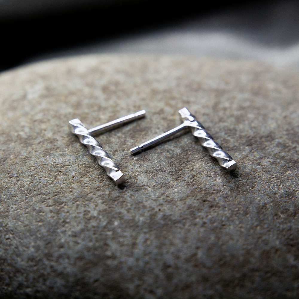 Spiralled Earrings on Studs - Fur & Forever