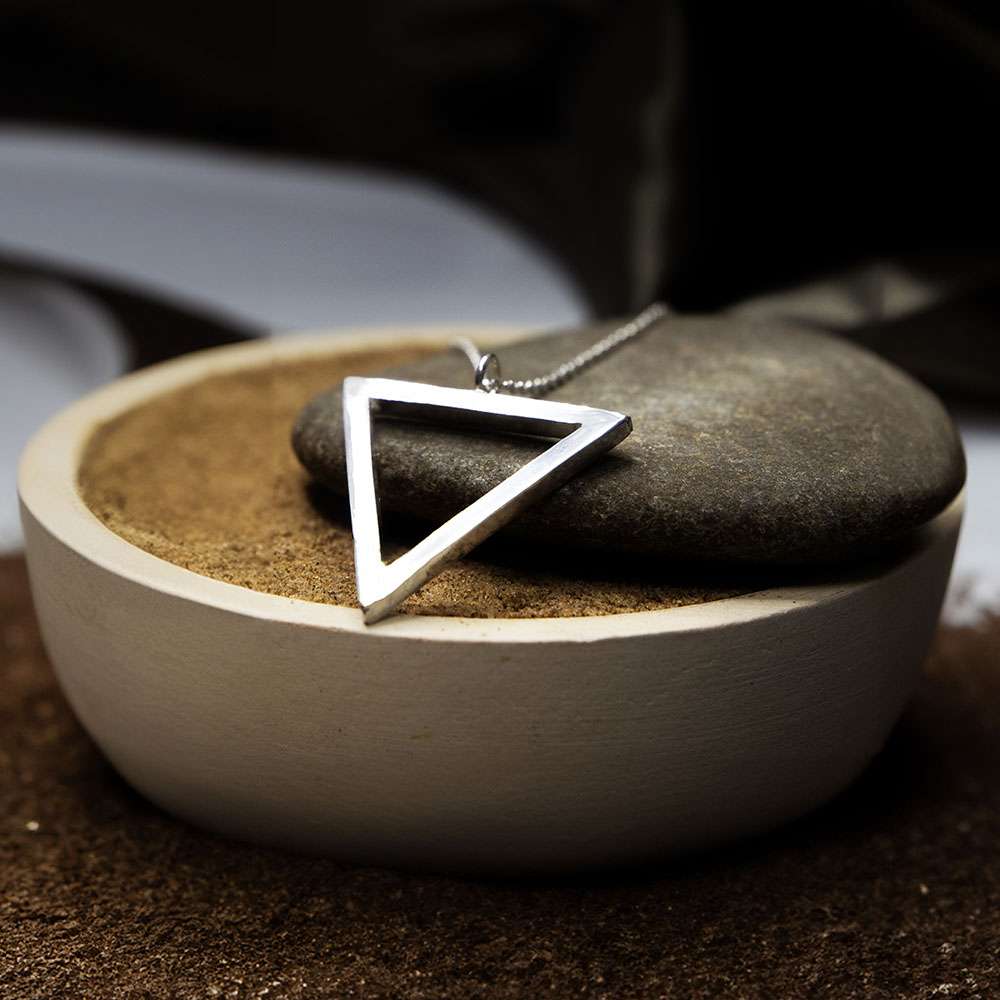 Triangle Geometric Necklace - Fur & Forever